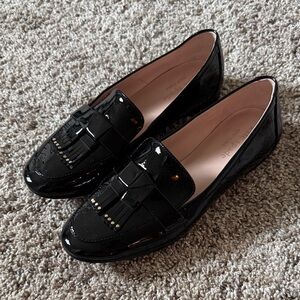 Kate Spade Black Patent Leather Loafers